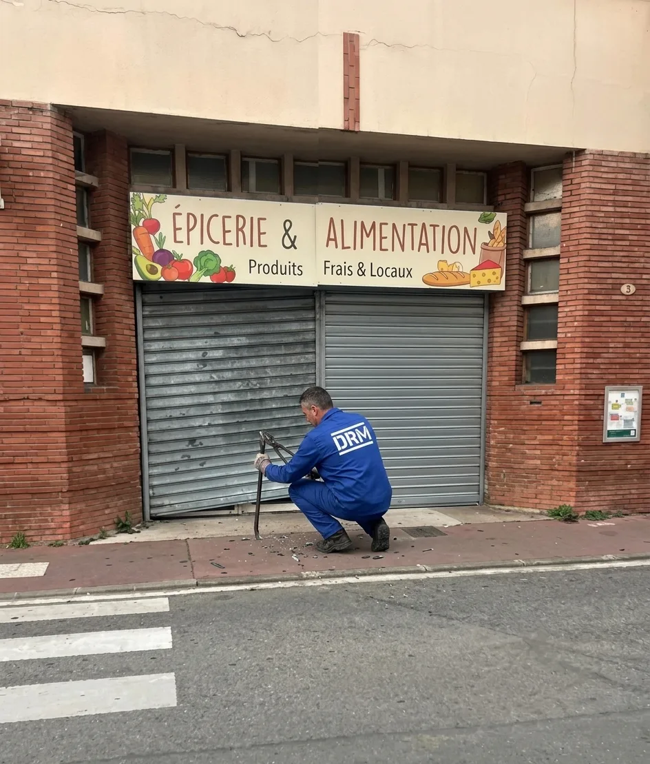 Rideau de boutique débloqué — Rideau métallique au Blanc-Mesnil